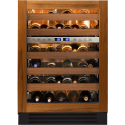 24 Inch Undercounter Dual-Zone Wine Cooler - 24" Overlay Ready Glass Door Dual Zone Wine Cabinet view