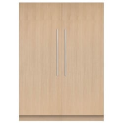 Side-by-Side Column Refrigerator & Freezer Set with 30 Inch Refrigerator and 30 Inch Freezer Panel Ready - Front View view