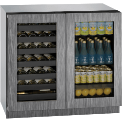 36 Inch Built-in Beverage Center and Wine Storage  - Frame Overlay view