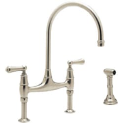 16 3/8 Inch Bridge Faucet - Satin Nickel view