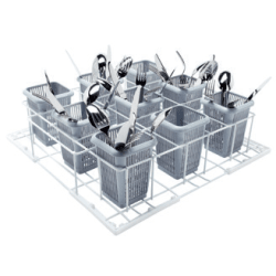 Cutlery Basket  - Cutlery Baskets with 9 compartments sized 4Â¼  x 4Â¼ view
