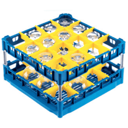 Glassware Basket for 16 Glasses  - Glassware Basket for 16 glasses with 4½  diameter view