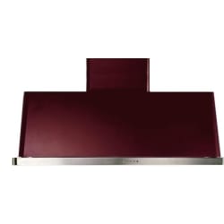 48 Inch Wall Mount Range Hood  - 48" Chimney Hood Burgundy view