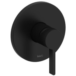 Single Lever Handle Pressure Balance Valve Trim Only: Black - Paradox™ Single Lever Handle Pressure Balance Valve Trim Only in Black view