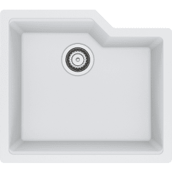 22 Inch Urban Granite Undermount Single Bowl Kitchen Sink  - Urban Granite Polar White view