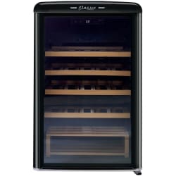 21 Inch Undercounter Single Zone Wine Cooler - Classic Retro 28-Bottle Electric Wine Cooler view