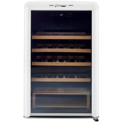21 Inch Undercounter Single Zone Wine Cooler  - Classic Retro 28-Bottle Electric Wine Cooler view