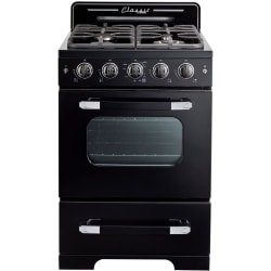 24 Inch Freestanding Gas Range  - Classic Retro 24" Convection Gas Range view
