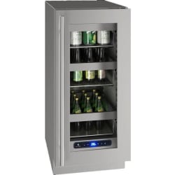 15 Inch Undercounter Refrigerator  - Stainless Steel Front view