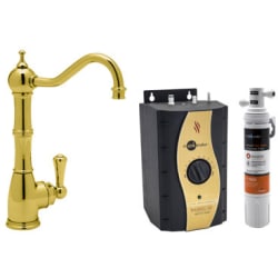 Instant Hot Filtered Water Dispenser Kit  - Inca Brass view