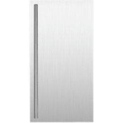 Stainless Steel Door Wrap  - Stainless Steel Door Wrap with Classic Bar Pull (Shown Solid Panel) view