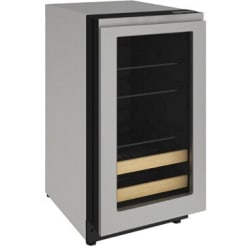 U-Line 18 Inch Stainless Handleless Panel Frame for 5 Class Units - Frame view