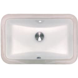 17.125" x 11.25" Inch Undermount Ceramic Sink - Vitreous China Bath Undermount Sinks view