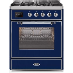 30 Inch Freestanding Dual Fuel Range  - 30 Inch Midnight Blue Natural Gas Freestanding Range view