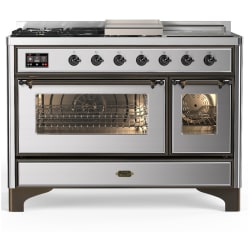 48 Inch Freestanding Dual Fuel Double Oven Range  - Majestic III 48 inch Dual Fuel Range view