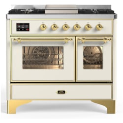 40 Inch Freestanding Dual Fuel Range  - 40 Inch Dual Fuel Range with 6 Sealed Burners, Griddle view