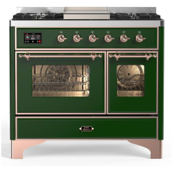 40 Inch Freestanding Dual Fuel Range  - 40 Inch Dual Fuel Range with 6 Sealed Burners, Griddle view
