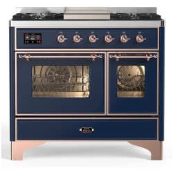 40 Inch Freestanding Dual Fuel Range  - 40 Inch Dual Fuel Range with 6 Sealed Burners, Griddle view