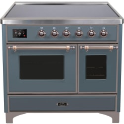 40 Inch Freestanding Induction Range - 40 Inch Blue Grey Color Freestanding Range view