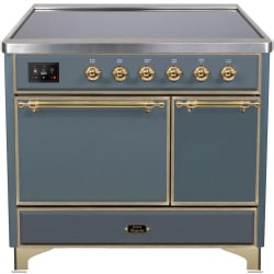 40 Inch Freestanding Electric Induction Range - 40 Inch Freestanding Electric Induction Range in Front View view