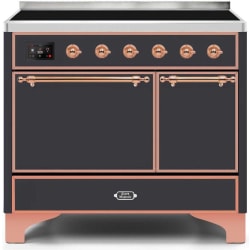 40 Inch Freestanding Electric Induction Range - 40 Inch Freestanding Electric Induction Range in Front View view