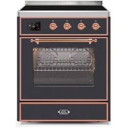 30 Inch Freestanding Induction Range - 30 Inch Matte Graphite Freestanding Induction Range view