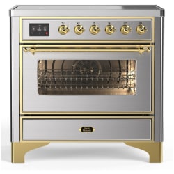 36 Inch Freestanding Induction Range  - 36 Inch Induction Range with 6 Induction Elements view