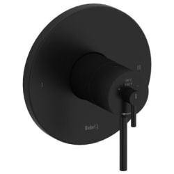 1/2 Inch Single Lever Handle Thermostatic and Pressure Balance Trim  - GS 1/2 Inch Single Lever Handle Thermostatic and Pressure Balance Trim with 2 Functions in Black view