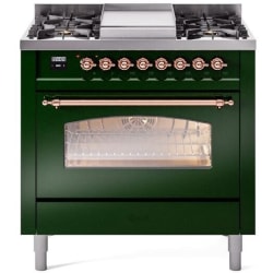 36 Inch Freestanding Dual Fuel Range  - 36 Inch Freestanding Dual Fuel Range in Front View view