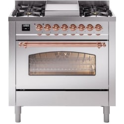 36 Inch Freestanding Dual Fuel Range  - 36 Inch Freestanding Dual Fuel Range in Front View view