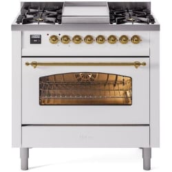 36 Inch Freestanding Dual Fuel Range - 36 Inch Freestanding Dual Fuel Range in Front View view