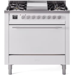 36 Inch Freestanding Dual Fuel Range (Solid Door)  - 36 Inch Freestanding Dual Fuel Range in Front View view