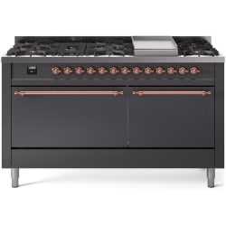 60 Inch Freestanding Dual Fuel Range  - 60 Inch Freestanding Dual Fuel Range in Front View view