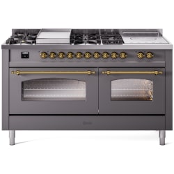 60 Inch Freestanding Dual Fuel Range  - 60 Inch Freestanding Dual Fuel Range in Front View view