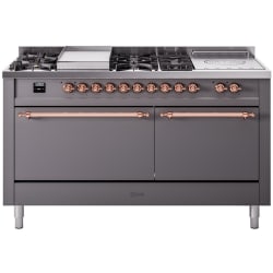 60 Inch Freestanding Dual Fuel Range  - 60 Inch Freestanding Dual Fuel Range in Front View view