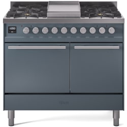 40 Inch Freestanding Dual Fuel Range (Solid Oven Door)  - 40 Inch Freestanding Dual Fuel Range with 6 Sealed Burners view