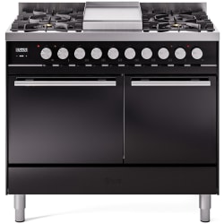 40 Inch Freestanding Dual Fuel Range (Solid Oven Door)  - 40 Inch Freestanding Dual Fuel Range with 6 Sealed Burners view