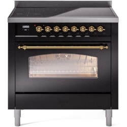 36 Inch Freestanding Induction Range - 36 Inch Freestanding Electric Induction Range in Front View view