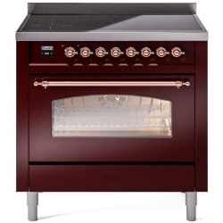 36 Inch Freestanding Induction Range - 36 Inch Freestanding Electric Induction Range in Front View view