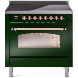 36 Inch Freestanding Induction Range - 36 Inch Freestanding Electric Induction Range in Front View view