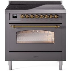 36 Inch Freestanding Induction Range  - 36 Inch Freestanding Electric Induction Range in Front View view