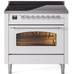 36 Inch Freestanding Induction Range - 36 Inch Freestanding Electric Induction Range in Front View view