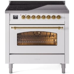 36 Inch Freestanding Induction Range - 36 Inch Freestanding Electric Induction Range in Front View view