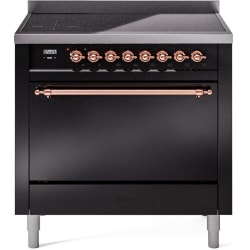 36 Inch Freestanding Induction Range  - 36 Inch Solid Door Freestanding Induction Range in Copper Trim with 6 Elements view