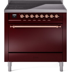 36 Inch Freestanding Induction Range  - 36 Inch Solid Door Freestanding Induction Range in Copper Trim with 6 Elements view