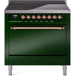 36 Inch Freestanding Induction Range  - 36 Inch Solid Door Freestanding Induction Range in Copper Trim with 6 Elements view