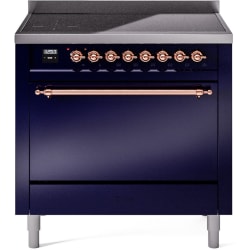36 Inch Freestanding Induction Range  - 36 Inch Solid Door Freestanding Induction Range in Copper Trim with 6 Elements view