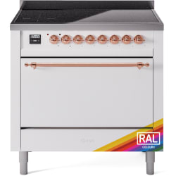 36 Inch Freestanding Induction Range  - 36 Inch Solid Door Freestanding Induction Range in Copper Trim with 6 Elements view