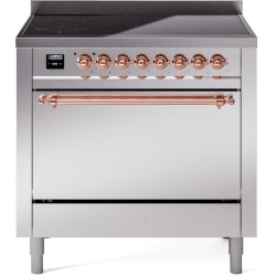 36 Inch Freestanding Induction Range  - 36 Inch Solid Door Freestanding Induction Range in Copper Trim with 6 Elements view