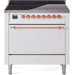 36 Inch Freestanding Induction Range  - 36 Inch Solid Door Freestanding Induction Range in Copper Trim with 6 Elements view